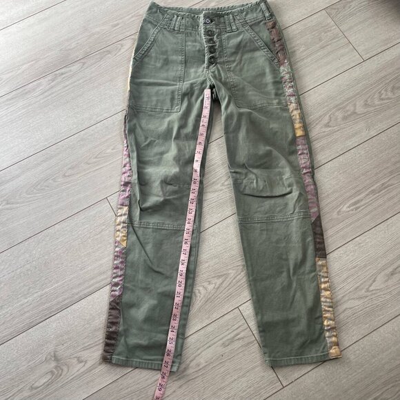 Anthropologie Pilcro Wanderer Utility Pants Women's Size 26 Green Camping Hiking - Picture 11 of 14